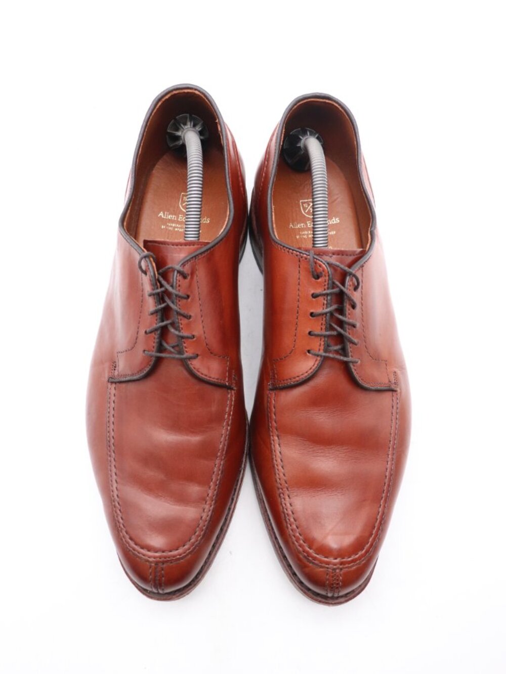 Allen Edmonds LaSalle Men’s 11.5 E Split-Toe Derby Shoes Chili Brown Leather USA